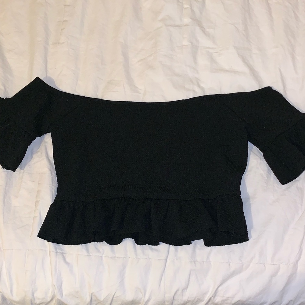 Forever 21, off the shoulder crop top